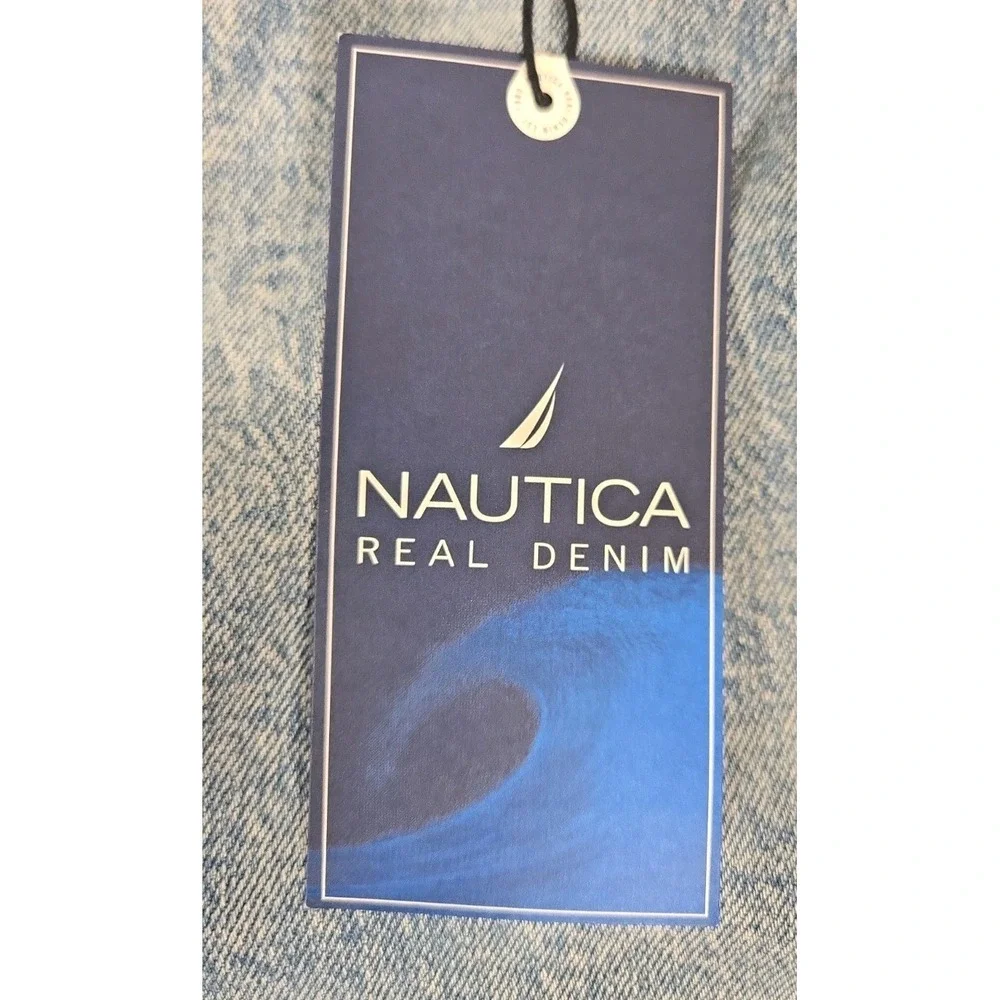 Nautica Mens Jeans 36x34 Original Relaxed Light Acid Wash 5 Pocket NEW